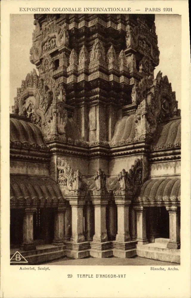 Temple d'Angkor-Vat — Exposition Coloniale Internationale — Paris 1931 — éditeur Blanche, Archs. - Vorderseite