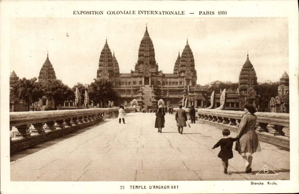Tempel von Angkor-Vat — Internationale Kolonialausstellung — Paris 1931 - Vorderseite