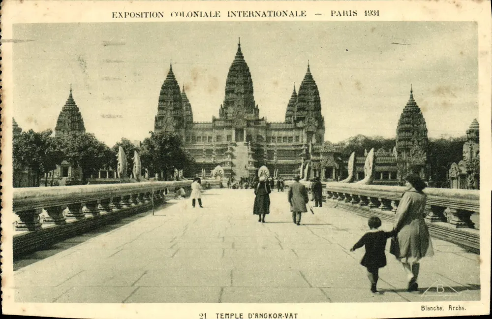 Temple d'Angkor-Vat — reproduction du temple khmer à l'Exposition Coloniale Internationale — éditeur Bianche, Archs. n°21 - Vorderseite