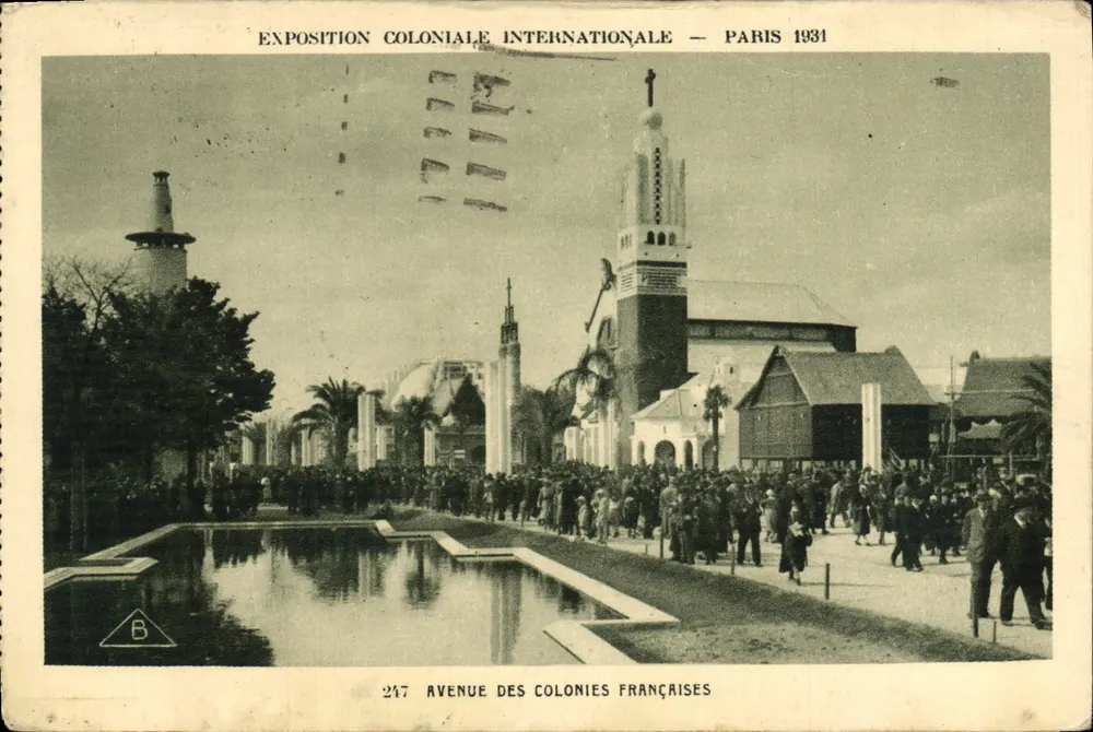 Internationale Kolonialausstellung — Paris 1931 — Avenue der französischen Kolonien — Verlag Braun & Cie, Nr. 217 - Vorderseite