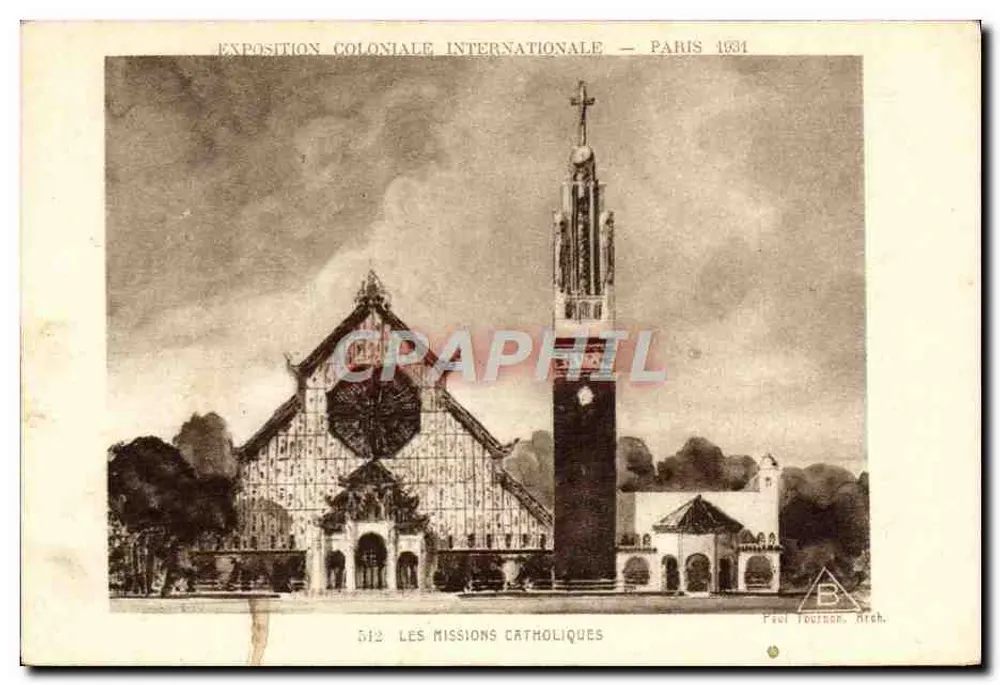 Internationale Kolonialausstellung — Paris 1931 — Die katholischen Missionen — Paul Toutron, Atch. - Vorderseite