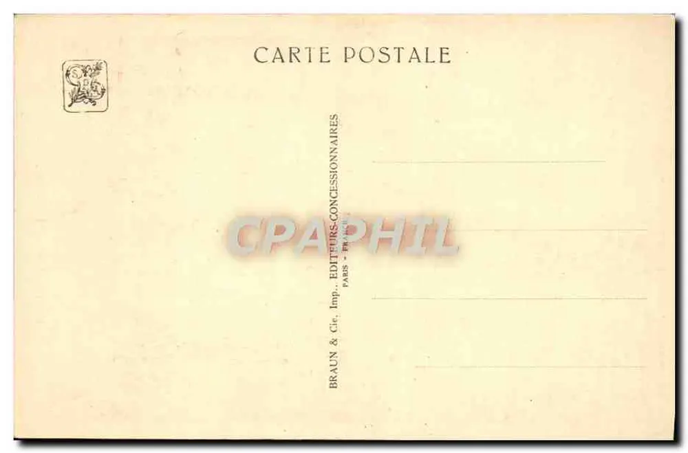 Angkor Wat — Obergeschoss — Hof — Internationale Kolonialausstellung — Paris 1931 - Rückseite