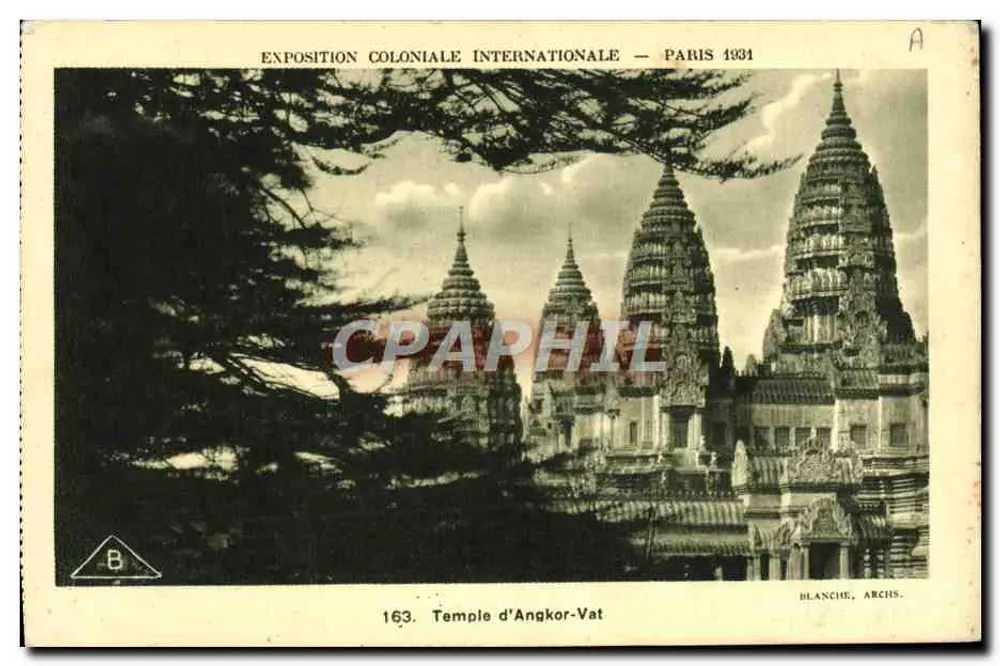 Tempel von Angkor Wat — Internationale Kolonialausstellung — Paris 1931 — Blanche, Archs. Nr. 163 - Vorderseite