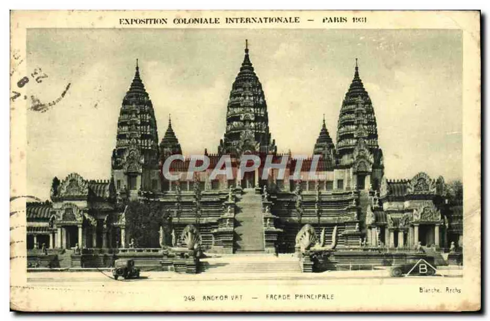 Angkor Wat — Hauptfassade — Internationale Kolonialausstellung — Paris 1931 — Blanche Archs - Vorderseite