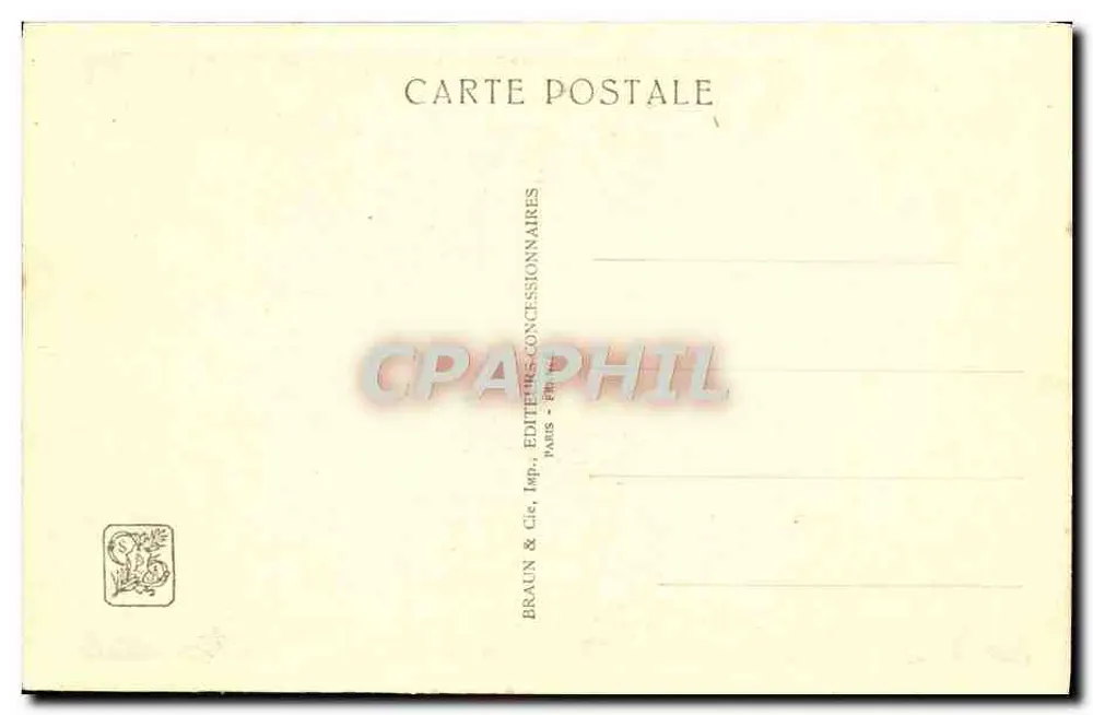 Tempel von Angkor Wat — Seitenstiege — Internationale Kolonialausstellung — Paris 1931 - Rückseite