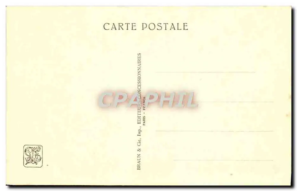 Tempel von Angkor-Vat — Seitenstiege — Internationale Kolonialausstellung — Paris 1931 - Rückseite