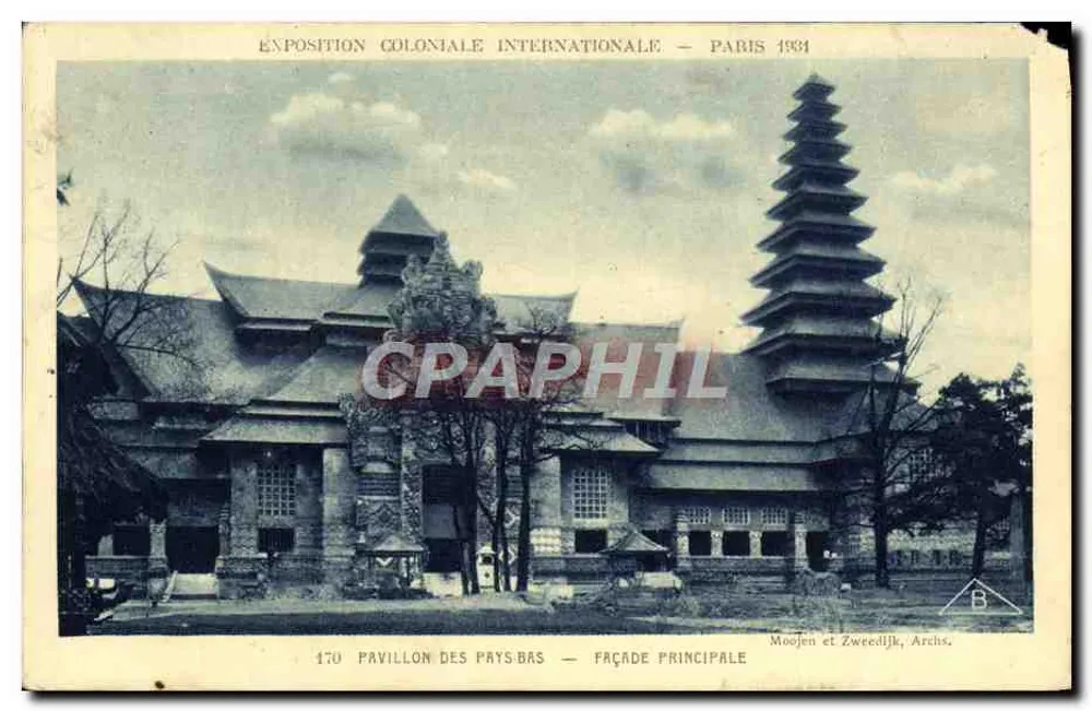 Pavillon der Niederlande — Hauptschiff — Moojen und Zweedijk, Archs. - Vorderseite