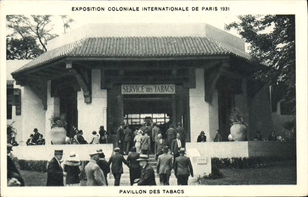 Internationale Kolonialausstellung Paris 1931 — Tabakpavillon — Tabakdienst - Vorderseite