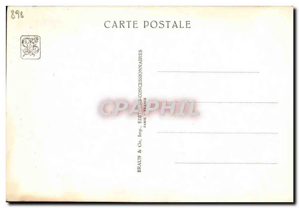 Internationaal Koloniaal Congres — Palestijnse Afdeling — Parijs 1931 — Wybo Arch. n°418 - Achterkant