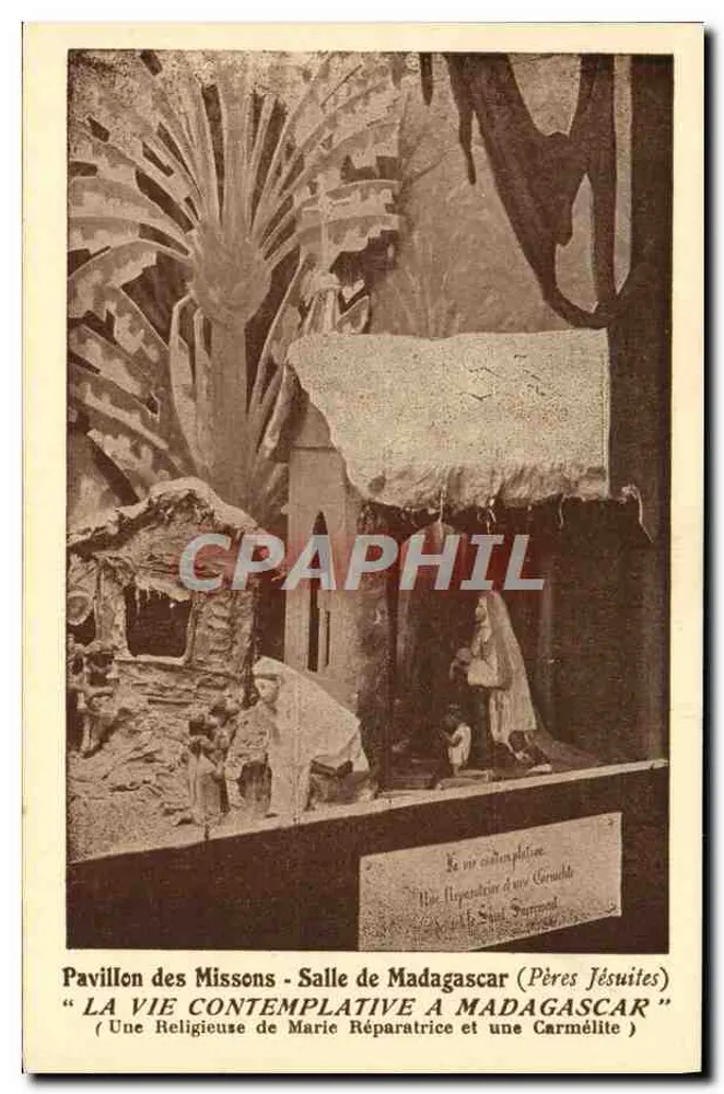 Pavillon der Missionen - Zimmer Madagaskar (Jesuiten) — "DAS KONTEMPLATIVE LEBEN AUF MADAGASCAR" (Eine fromme Schwester Marie Reparatrix und eine Carmeliterin) - Vorderseite