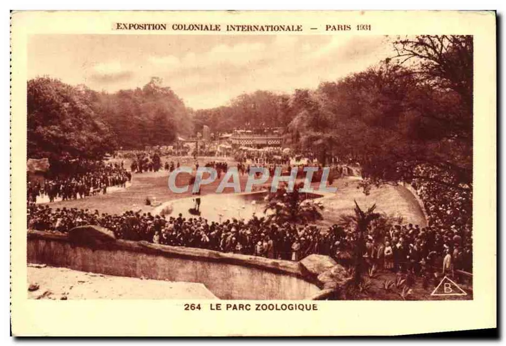 Internationale Kolonialausstellung — Paris 1931 — Der Zoologische Park — n° 264 - Vorderseite