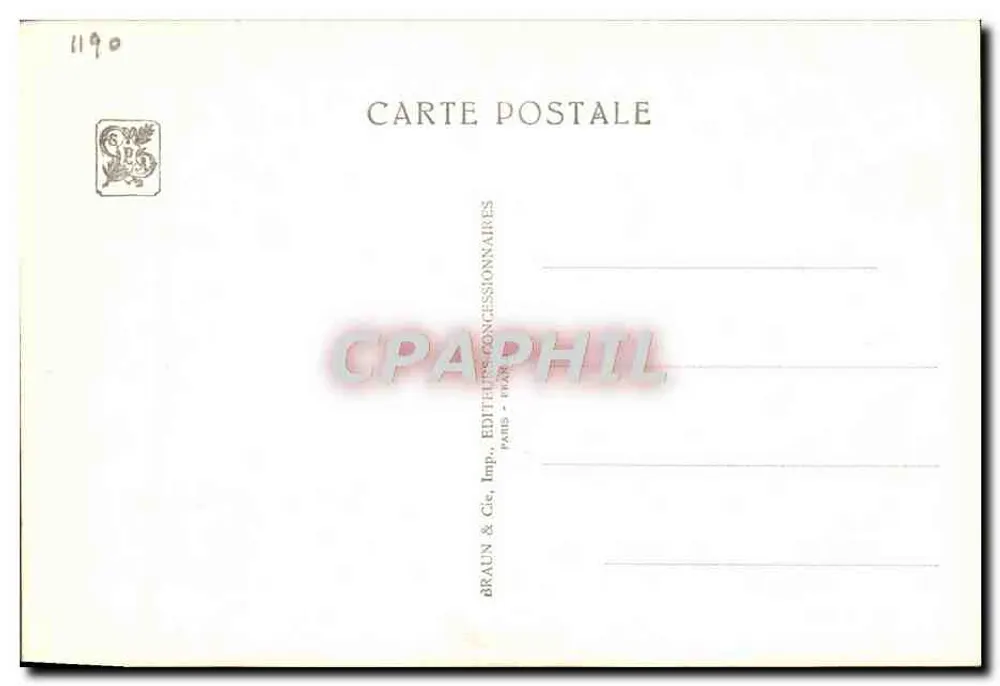 Die Kasba des Atlas — Internationale Kolonialausstellung — Paris 1931 — H. Cilllard, Pinxt - Rückseite