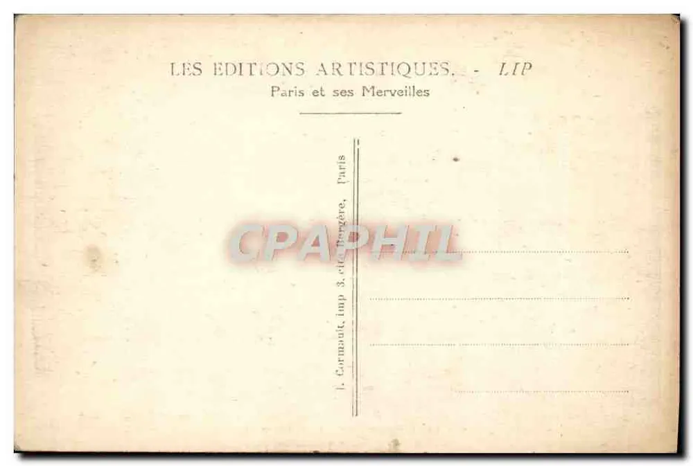 Internationale Ausstellung dekorativer Künste — Das Theater — Paris 1925 - Rückseite