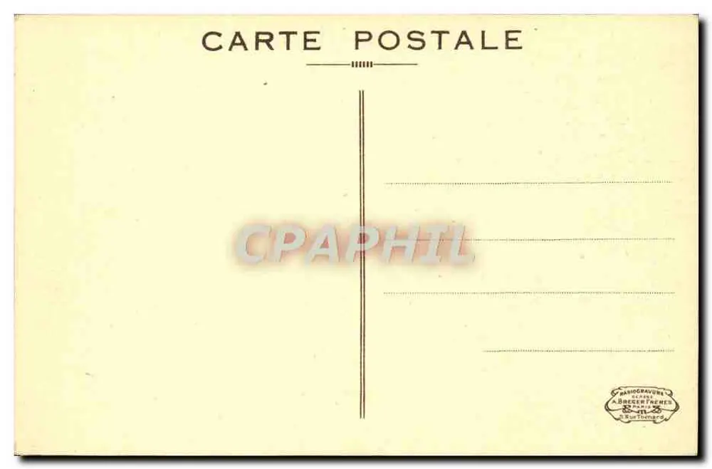 Paris 1925 — Internationale Ausstellung der dekorativen Künste. Das Studium "Louvre" — (Architekt A. Laprade) - Rückseite