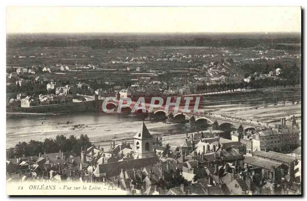Orléans — Vista sulla Loira — LL, n°12 - Recto