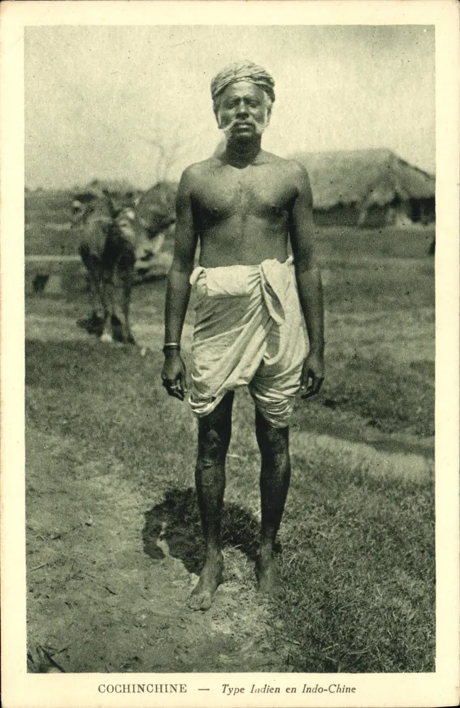 Cochinchine — Indianischer Typ in Indochina — Foto-Ausgabe NADAL Saigon - Vorderseite