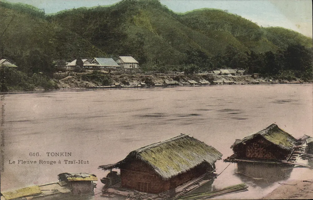 Der Rote Fluss bei Traï-Hut — Tonkin — Fotografie P. Deuvelis, n° 616 - Vorderseite