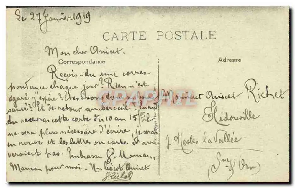 Salonique — Orientalische Frau — Compagnie 52 - Rückseite
