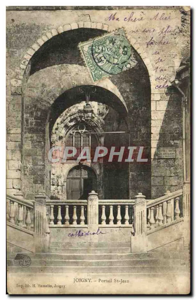 Joigny - Portal St-Jean — Imp.-lib. H. Hamelin, Joigny - Frente
