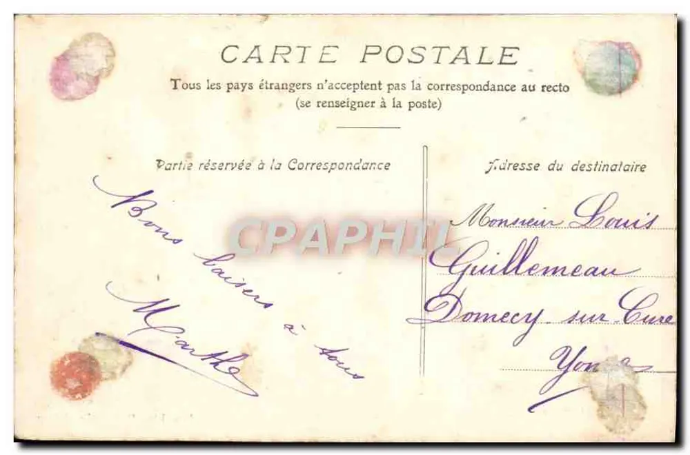 Joigny — Vista presa dalla Stazione P.-L.-M. — Imp. libr. H. Hamelin, Joigny - Verso