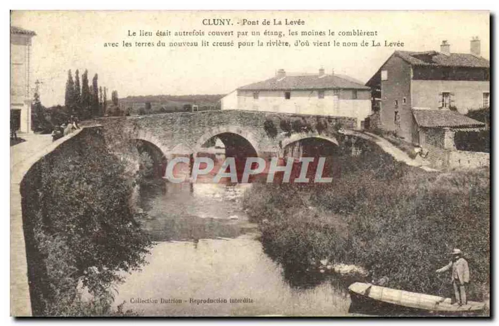 Cluny - Ponte de La Levée — Coleção Dutrion - Frente