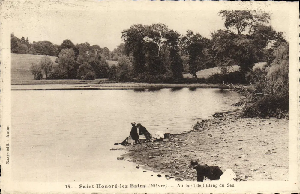 Saint-Honoré-les-Bains (Nièvre) — Am Ufer des Seu-Teichs — Raste Édit - Autun - Vorderseite