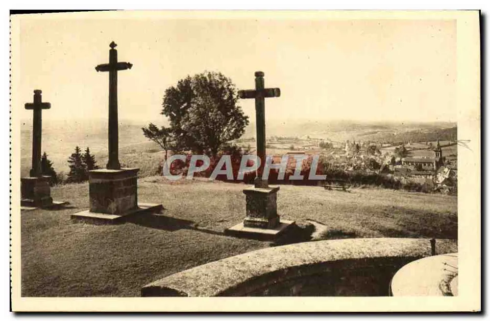O Calvário — Em Morvan, Castelo-Chinon (Nièvre) — Héliogravure d'Art P. Coqueugniot & C. Truchot - Autun - Frente