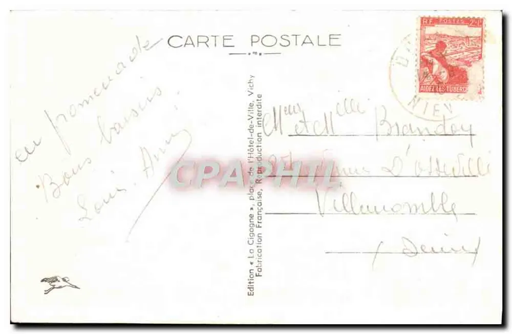 Dornes (Nièvre) — La Dornette — A Garça - Verso