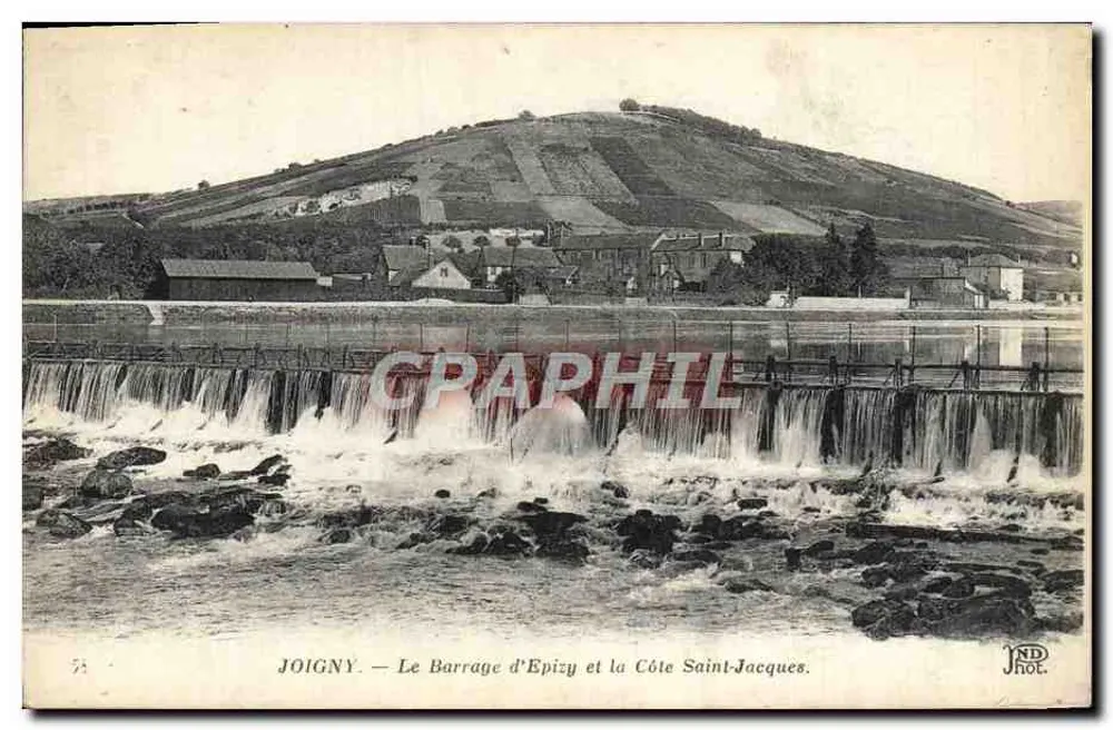 Joigny — Der Epizy-Staudamm und die Küste Saint-Jacques — ND Fotografie - Vorderseite