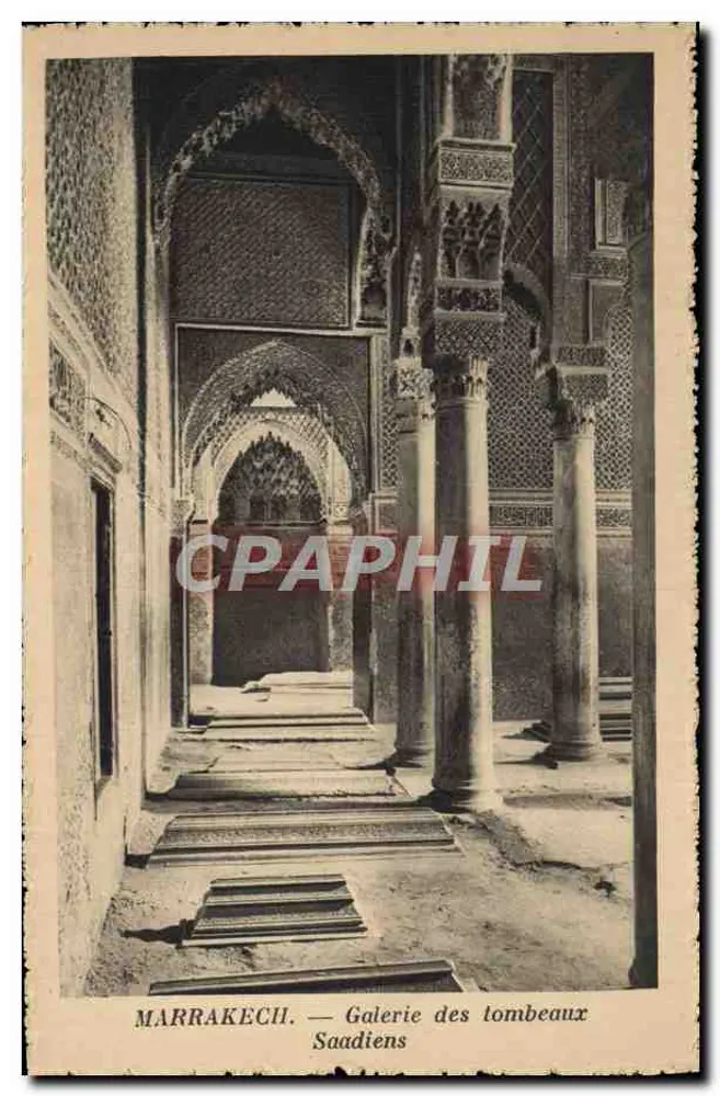 Marrakech — Galería de los Sepulcros Saadianos - Anverso