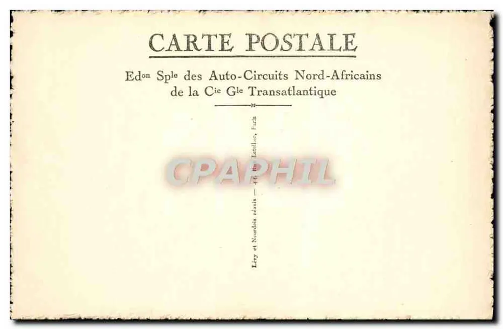 Marrakech — Tor der Portugiesen (Bab-Aguenaou) — Édition des Auto-Circuits Nord-Africains - Rückseite