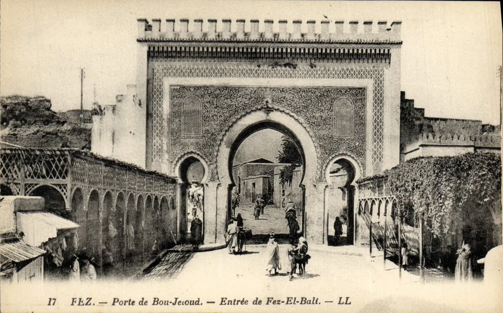 Tor von Bou-Jeoud — Eingang zu Fez-El-Balt — LL - Vorderseite