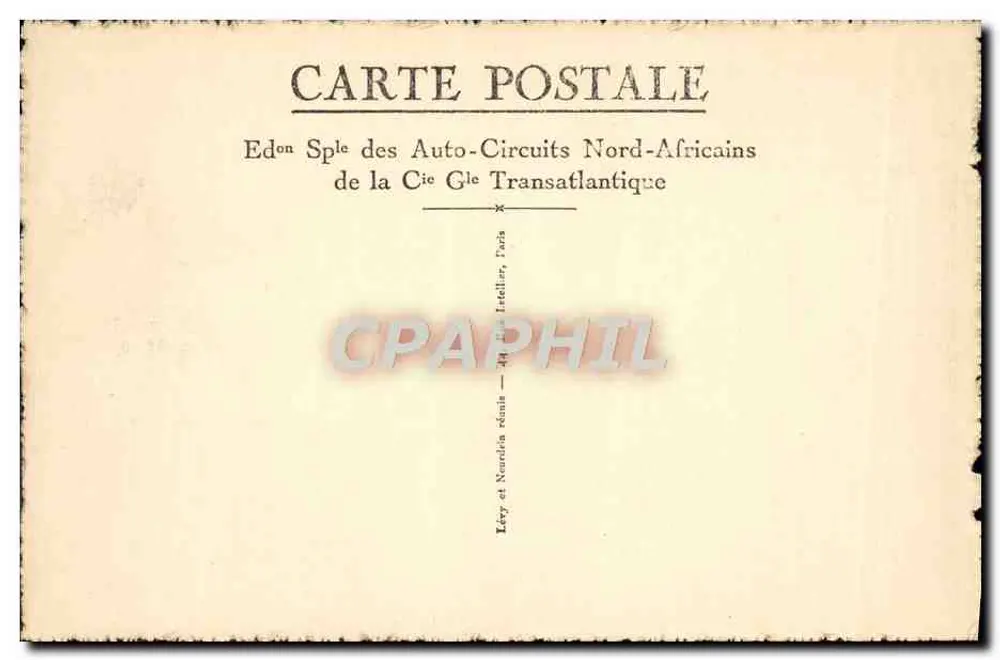 Meknès — Hof der Madrasa Bou-Anania — Édition des Auto-Circuits Nord-Africains - Rückseite