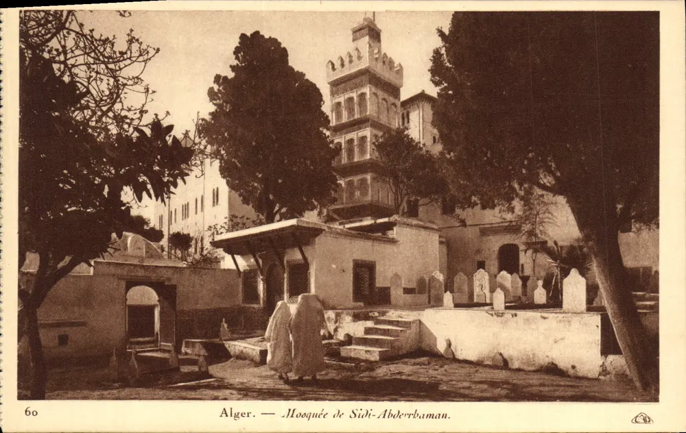 Argel — Mesquita de Sidi-Abderrabaman — Cie Alsacienne des Arts Phonographiques, Strasbourg - Frente
