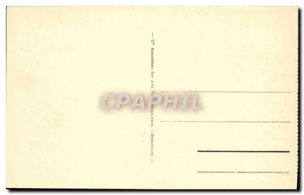 Alger — Place Bresson und das Theater — Cie Anonyme des Arts Papier-Imprimeurs, Straßburg - Rückseite