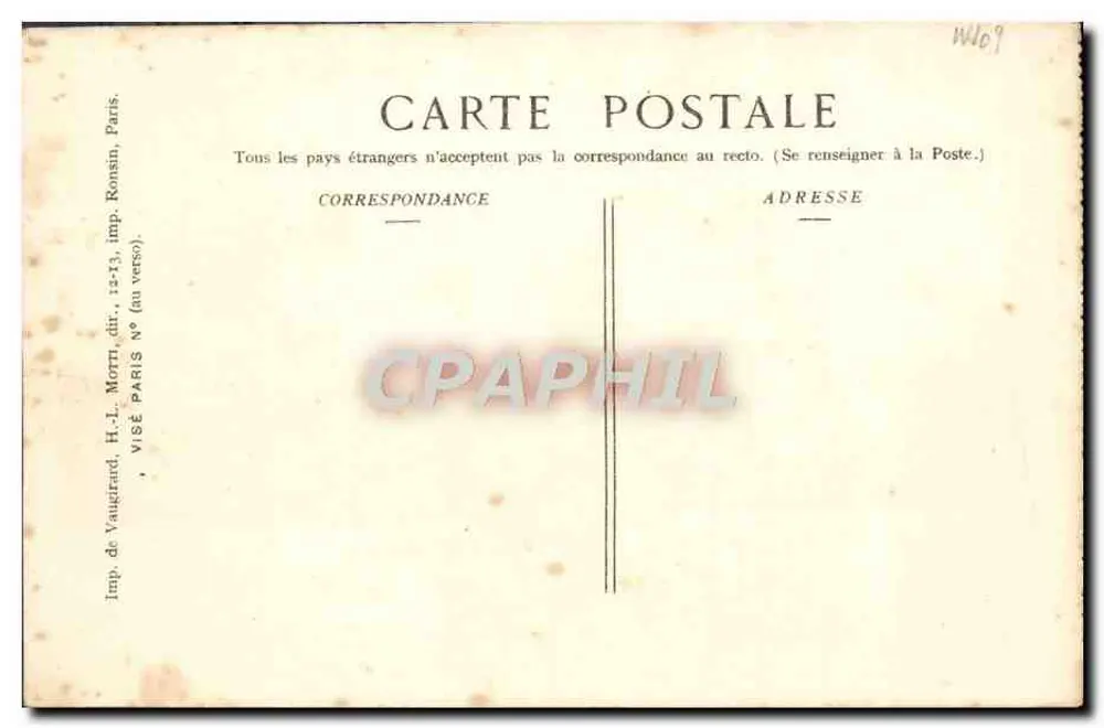 Revigny — Ansicht der Folgen eines Bombardements — Verlag: Pays de France - Rückseite