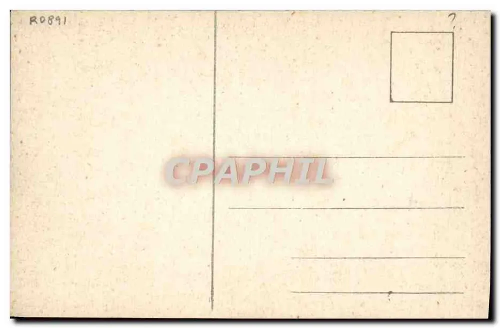 Chalet Moitié — caminho de Montenveri — editor não identificado, n° de série R0891 - Verso