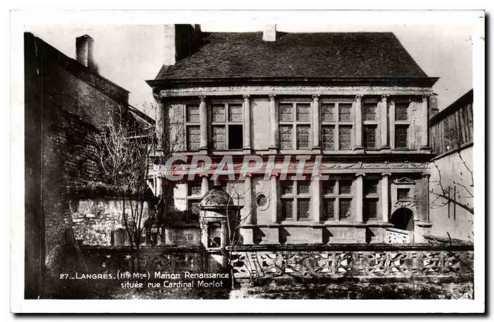 Langres (Alta Marne) — Casa Renascentista localizada na rue Cardinal Morlot — Editor: Etablissements Delboy, Mirecourt - Frente