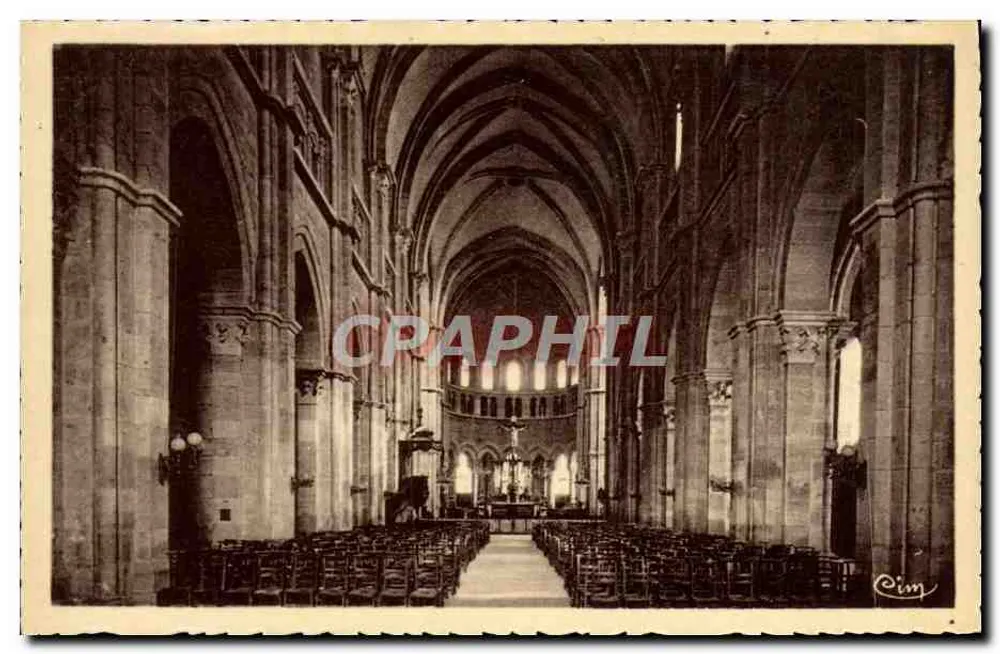 Langres (Hte-Marne) — Interior da Catedral — Combier & Macon - Frente