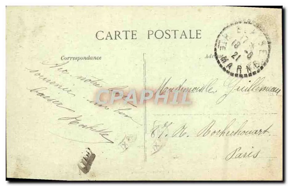 Chaumont — El Túnel de Condé — Olléché A. POURTOY, editor, n°48 - Reverso