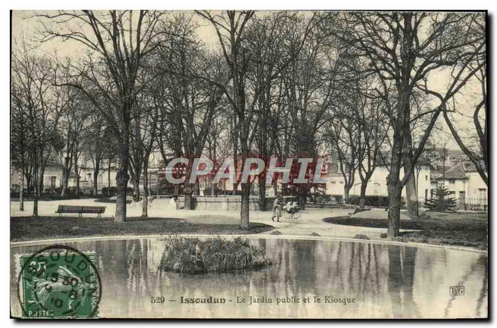 Issoudun - Der öffentliche Garten und der Kiosk - Vorderseite