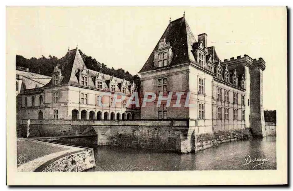 Castelo de Villandry — Lado Sul — editor Dorange, n°18 - Frente