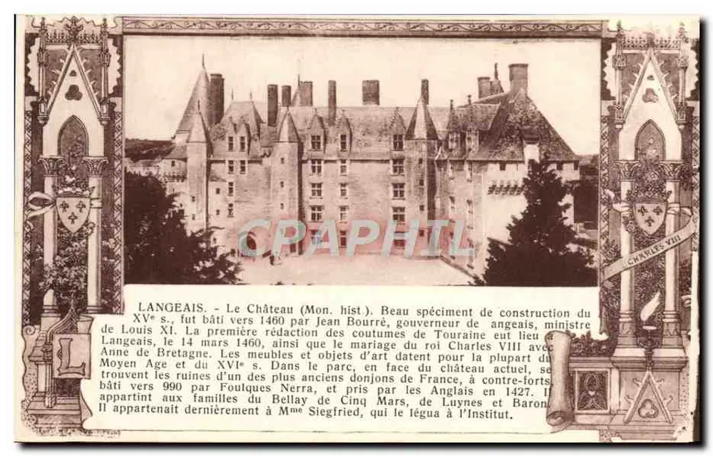 Langeais - O Castelo (Mon. hist.) — R. Dotinre, editor, Tours - Frente