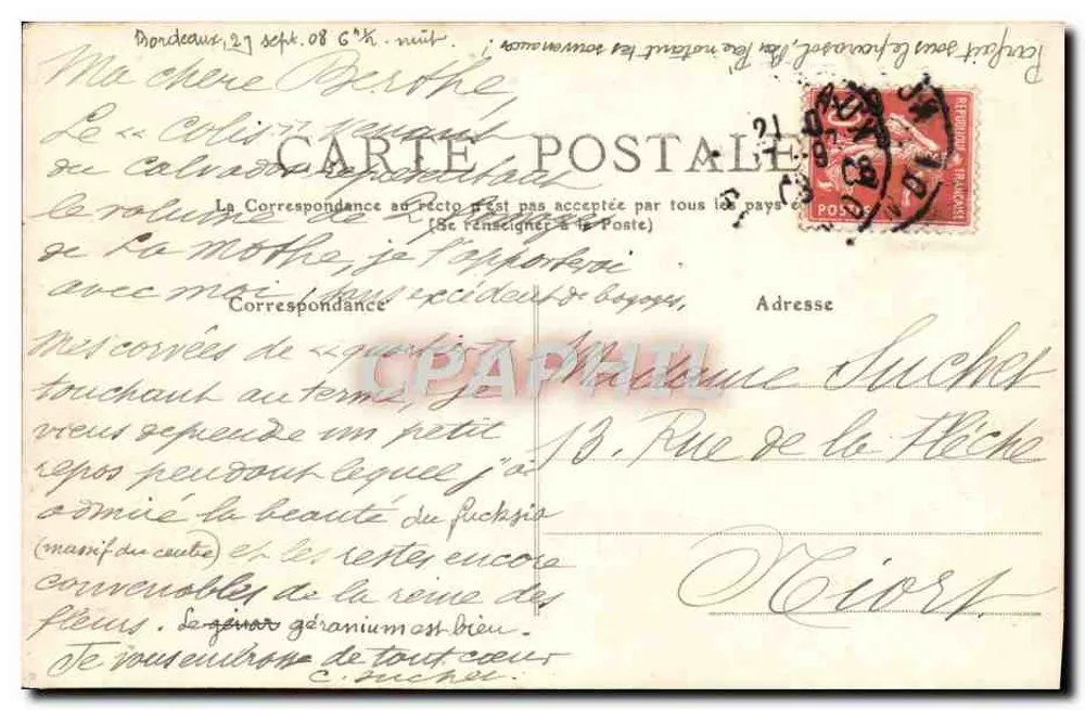 Vals-les-Bains — Panoramablick auf das Tal — C. Artige fils, Verlag, Aubenas (Ardèche) — Nr. 184 - Rückseite