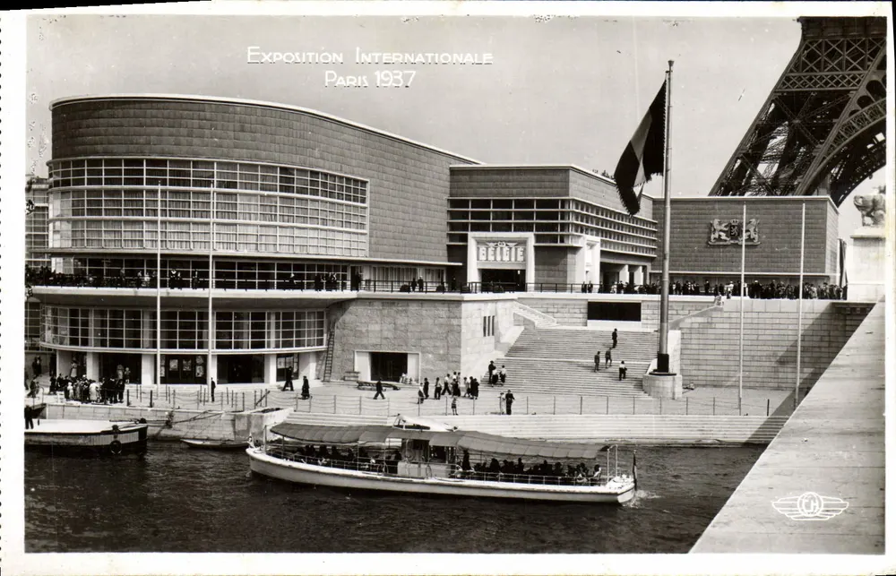 Pavillon de la Belgique — Internationale Ausstellung Paris 1937 — Verlag H. Châtil - Vorderseite