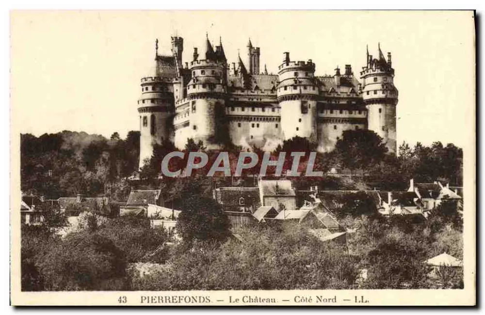 Pierrefonds — O Castelo — Lado Norte — I.L. - Frente