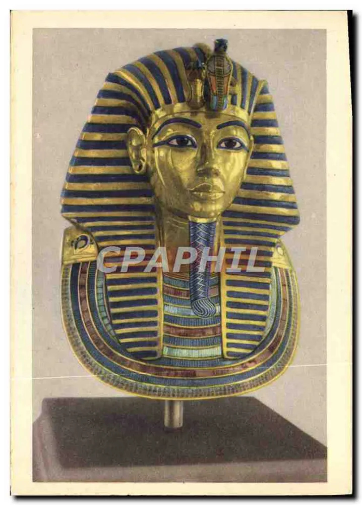 Totenmaske von Tutankhamun — Ägypten — Verlag Landtrock & Lehnert - Vorderseite