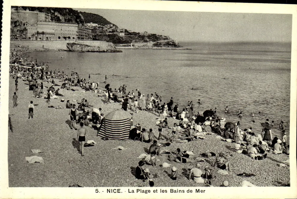 Nice - A Praia e os Banhos de Mar — Edição « La Riviera », Nice, n°5 - Frente
