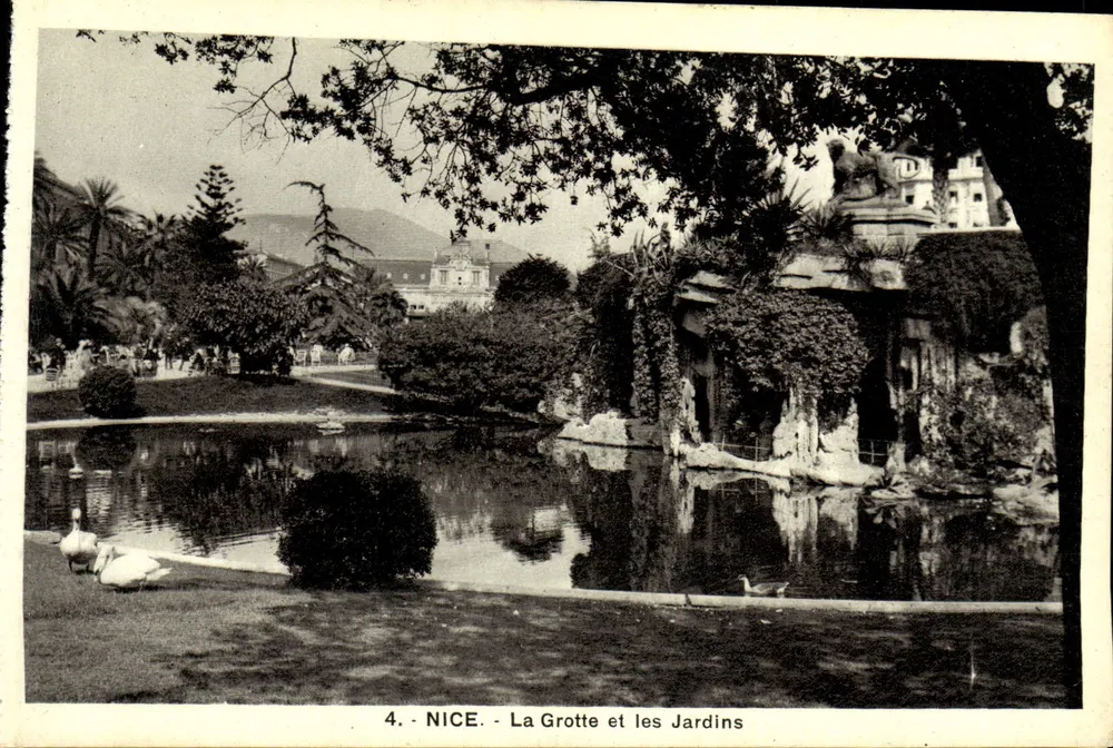 Nice - A Gruta e os Jardins — Edição « La Riviera », Nice - Frente