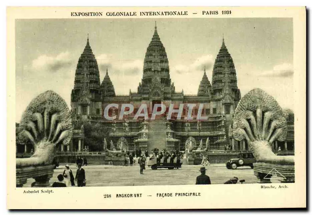 Angkor-Vat — Hauptfassade — Internationale Kolonialausstellung — Paris 1934 - Vorderseite
